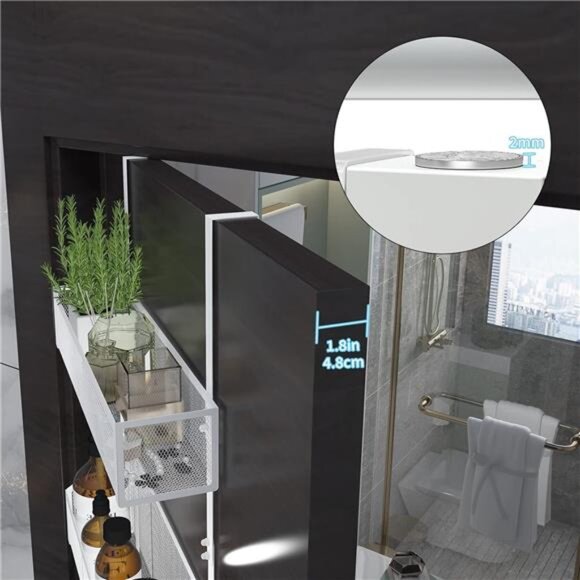 Over The Door Hooks Organizer,Coat Rack with 12 Hooks and 2 Mesh Baskets - Picture 5 of 7